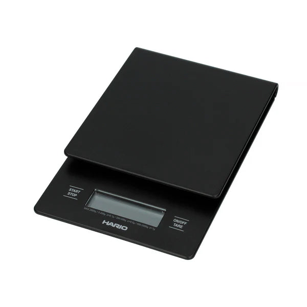 Hario Black digital scale on a white background