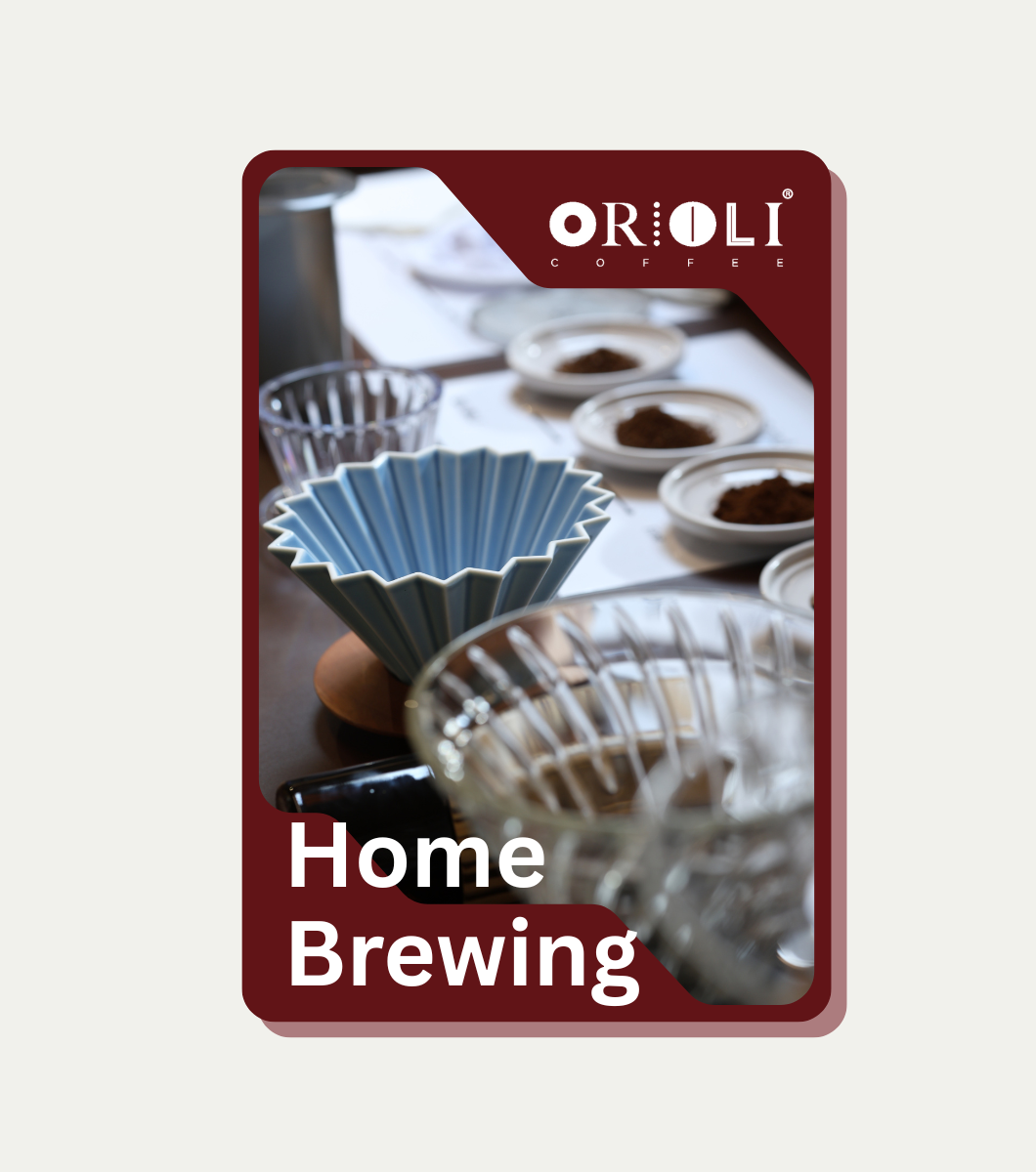 Orioli home brewing kit with brewing equipment on a light background